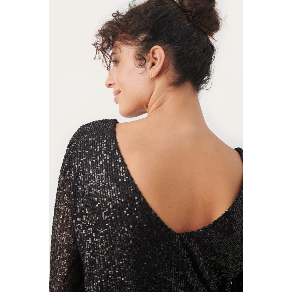 Part Two DarleenaPW BL Paillettentop Black Dames