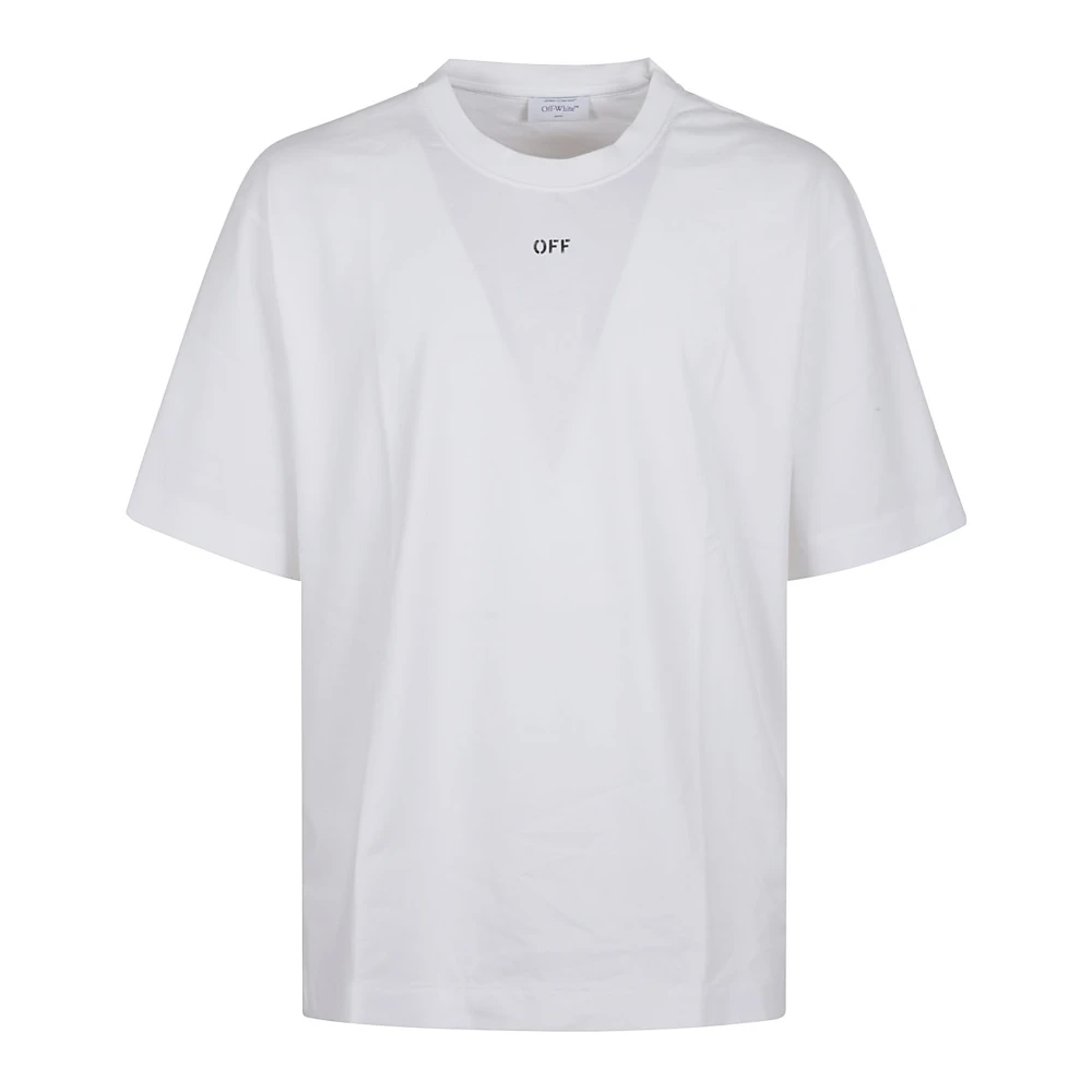 Off White Vit T-shirt Polo Stilren Modern White, Herr