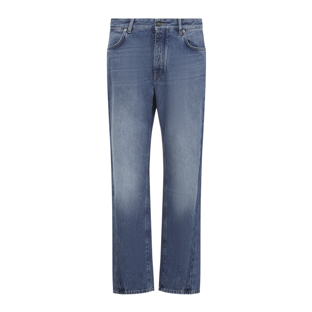 Givenchy Men's Blue Straight Fit Jeans, W33, Couture Seam Straight Fit Jeans