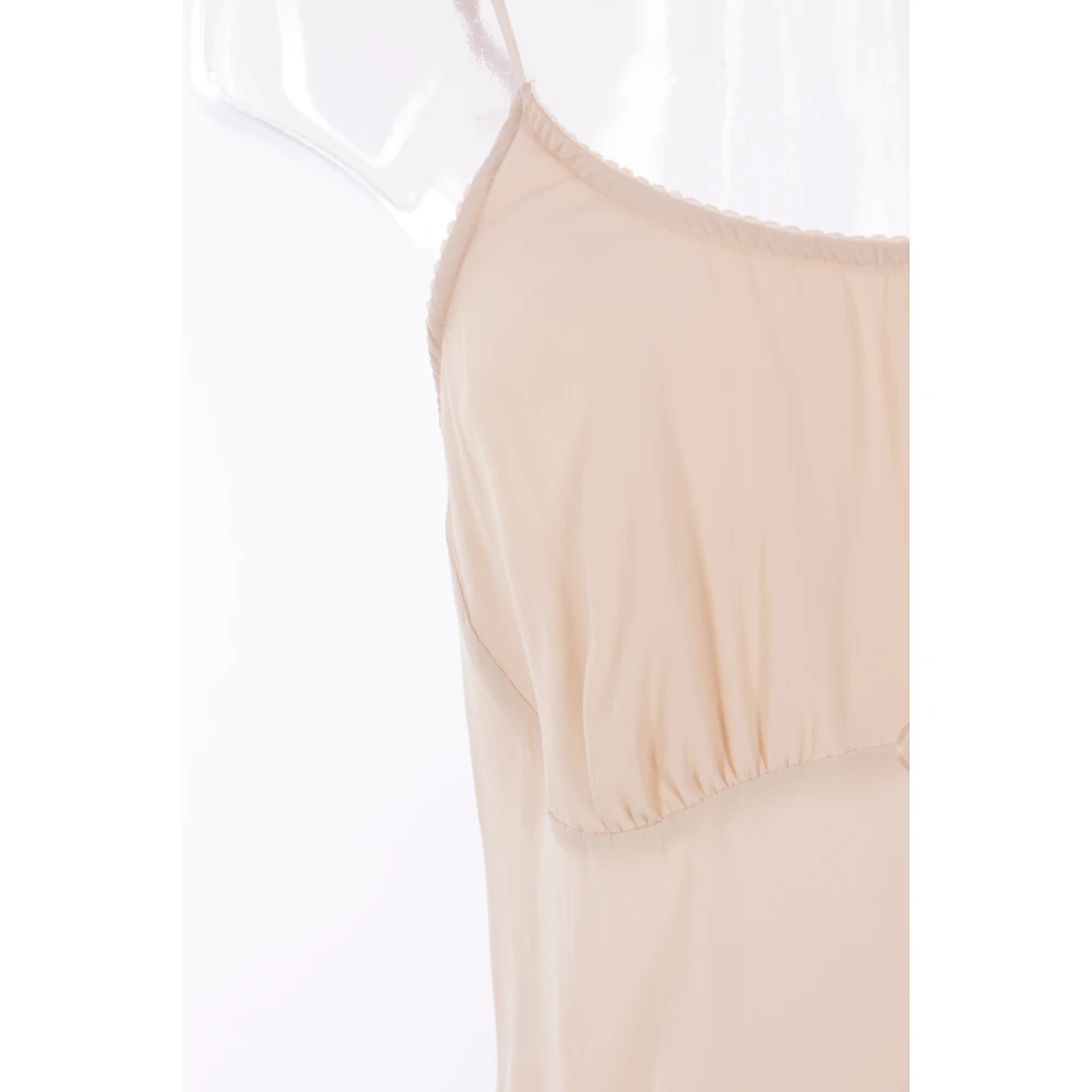 Simone Rocha Stijlvolle Naadloze Jurk Beige Dames
