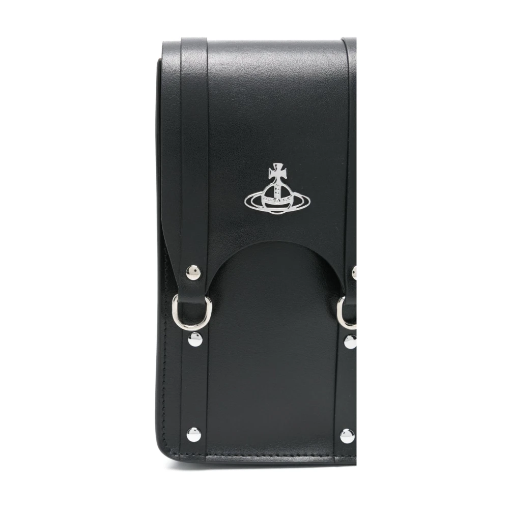 Vivienne Westwood Zwarte Schoudertas met Kaartsleuf Black Dames