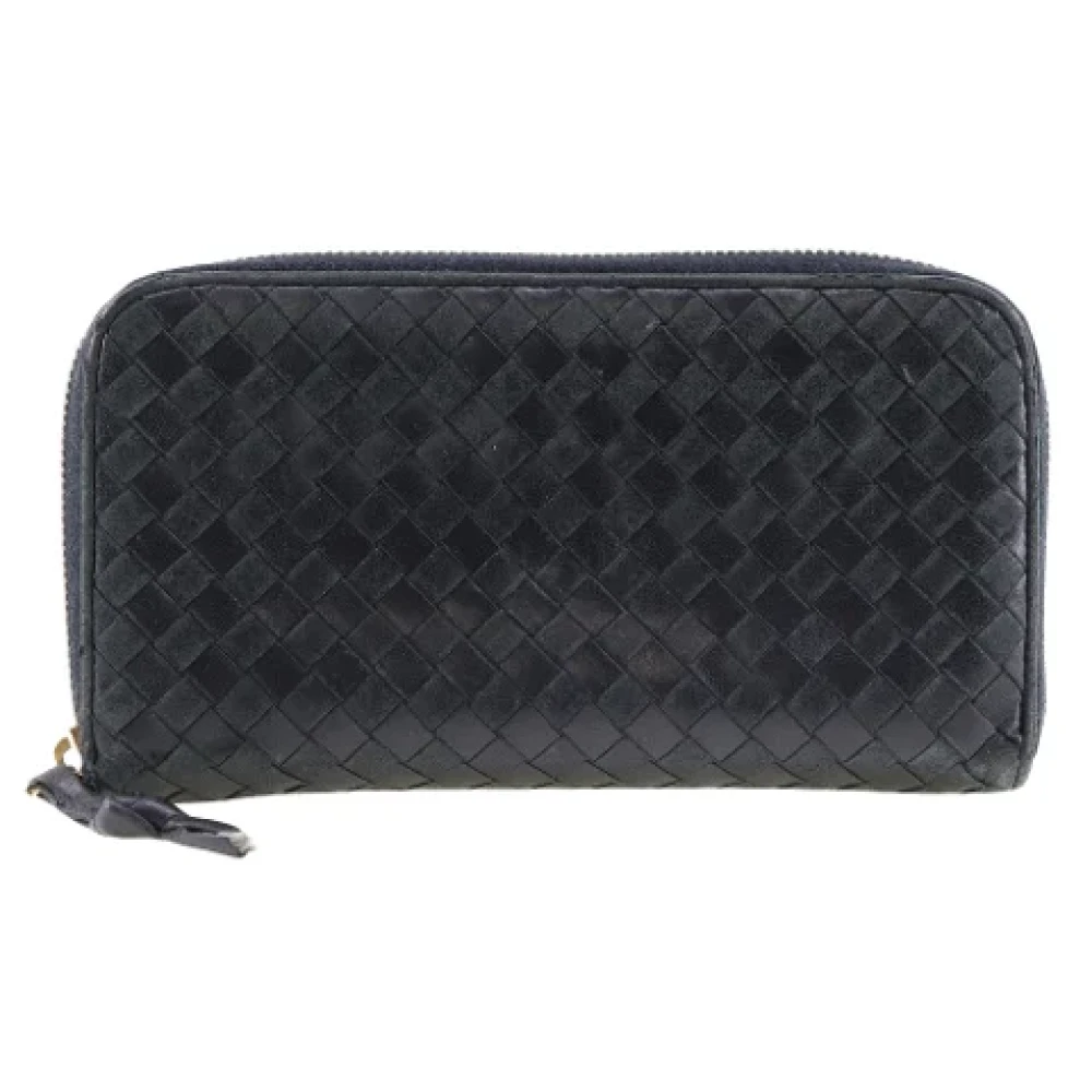 Bottega Veneta Vintage Pre-owned Leather wallets Black Dames