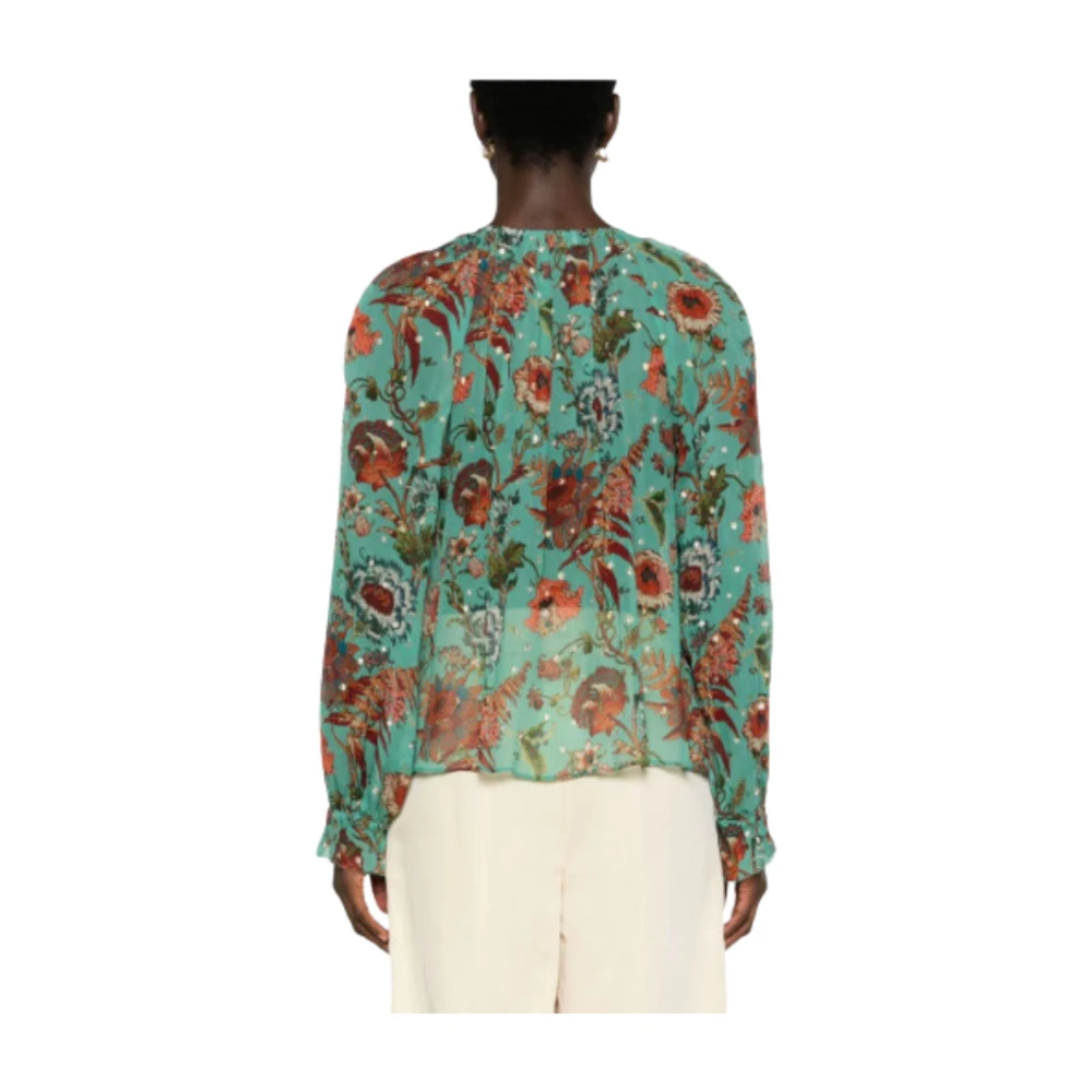 Ulla Johnson Bloemenprint zijden blouse Multicolor Dames