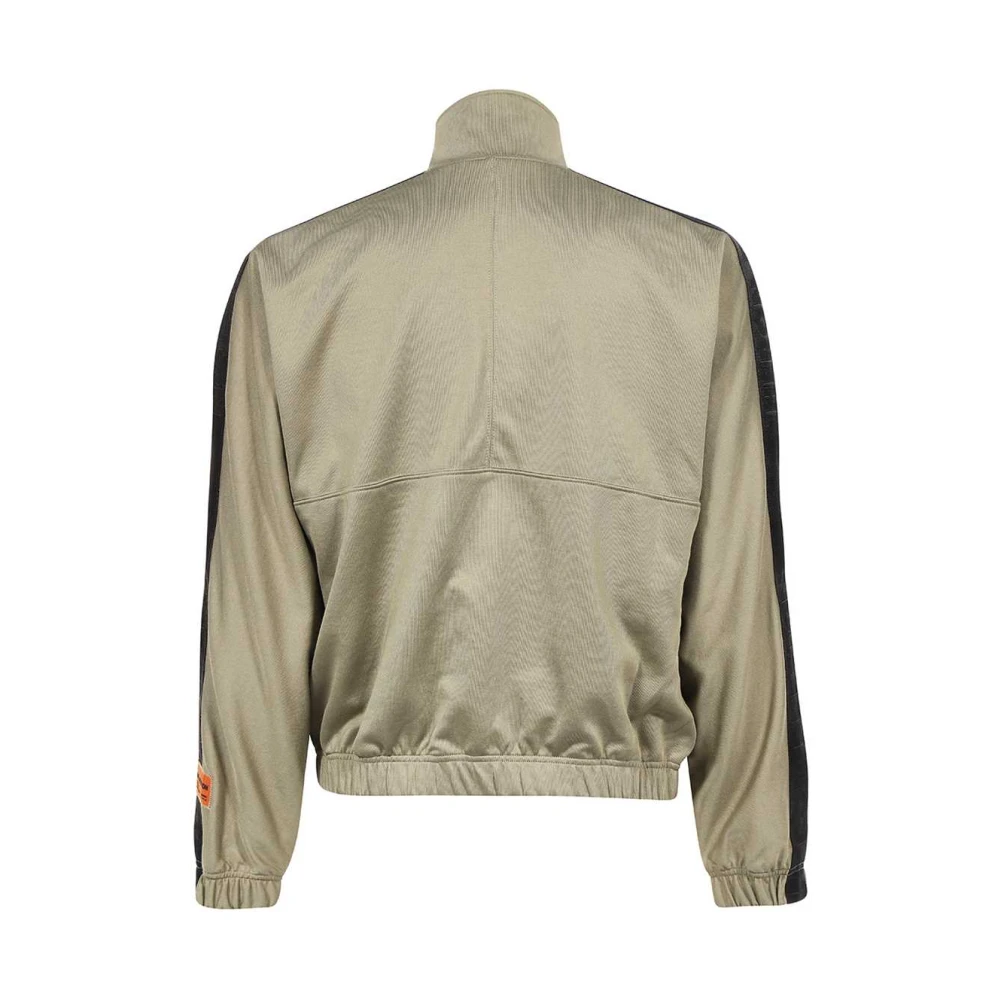 Heron Preston Hoodie met geborduurd logo Green Heren