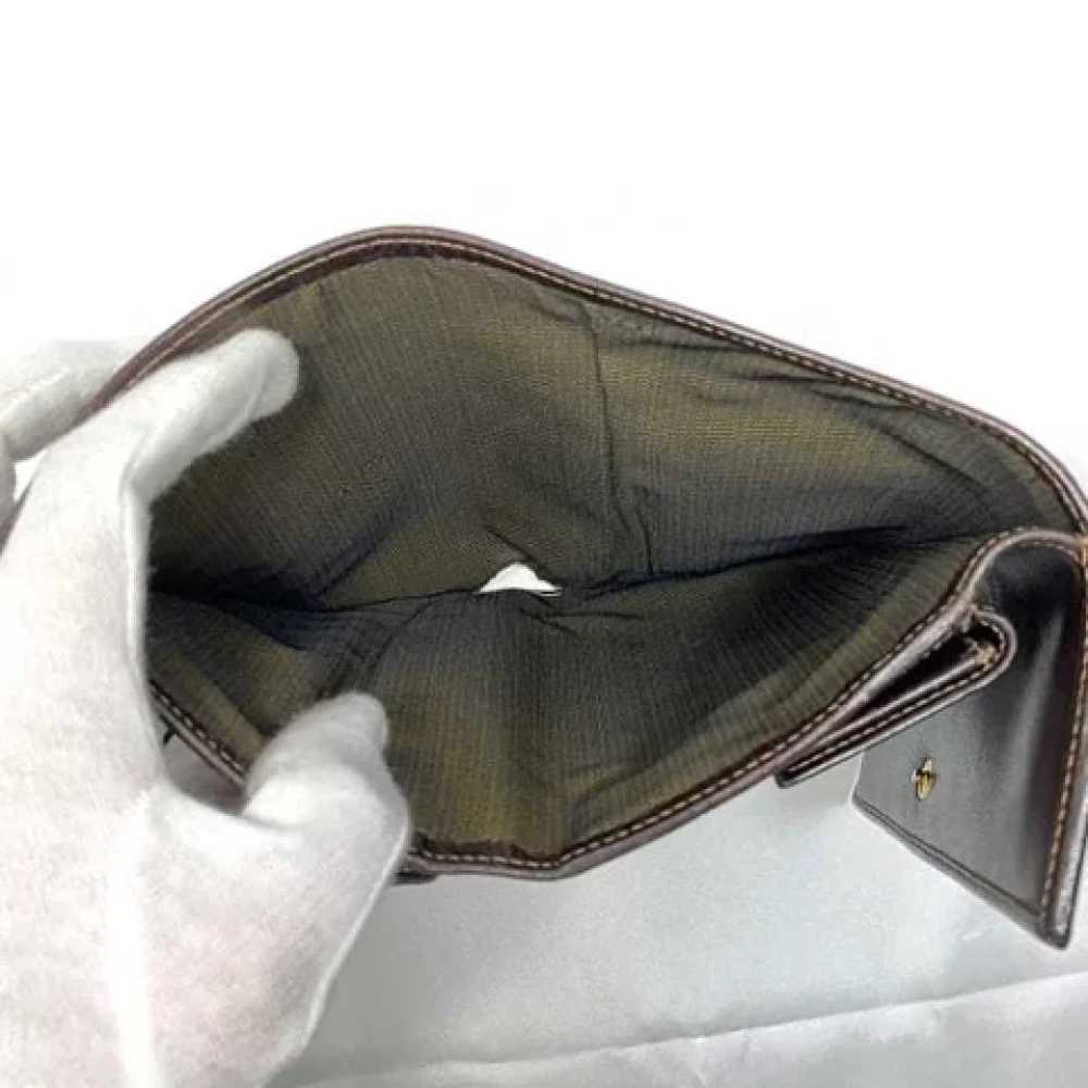 Fendi Vintage Pre-owned Leather wallets Brown Dames