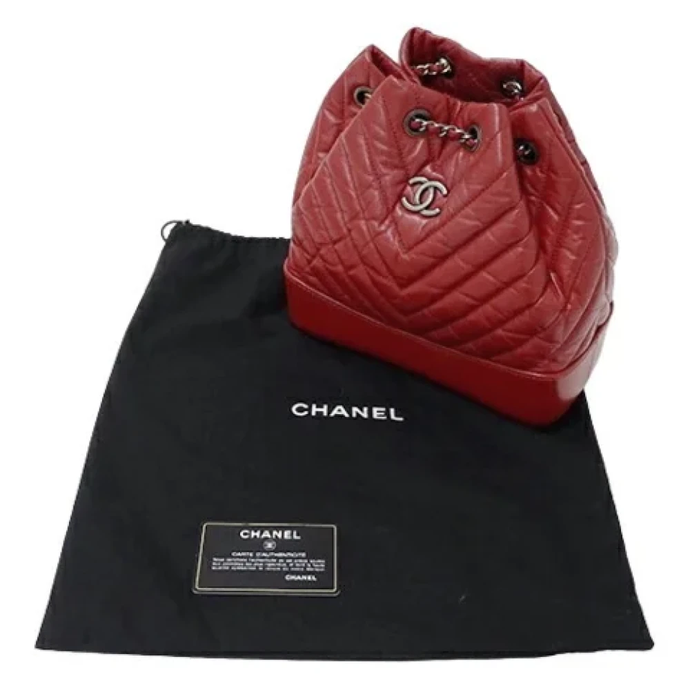Chanel Vintage Pre-owned Fabric shoulder-bags Red Dames