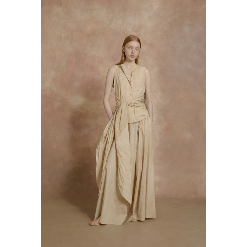 Cortana Yoko lange beige maltinto rok Beige Dames