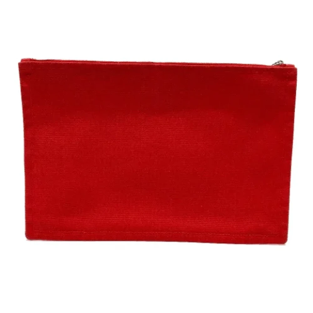 Hermès Vintage Pre-owned Cotton pouches Red Dames