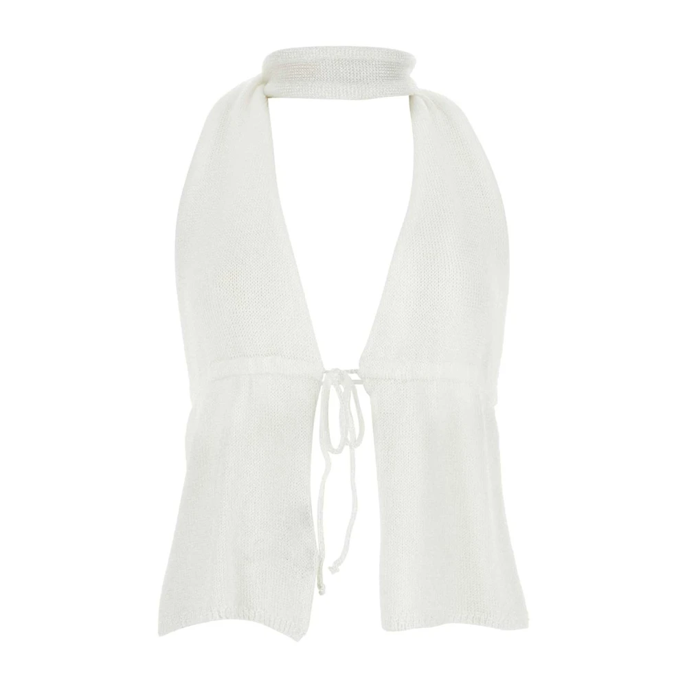 Gimaguas Witte nylon Brillo top White Dames