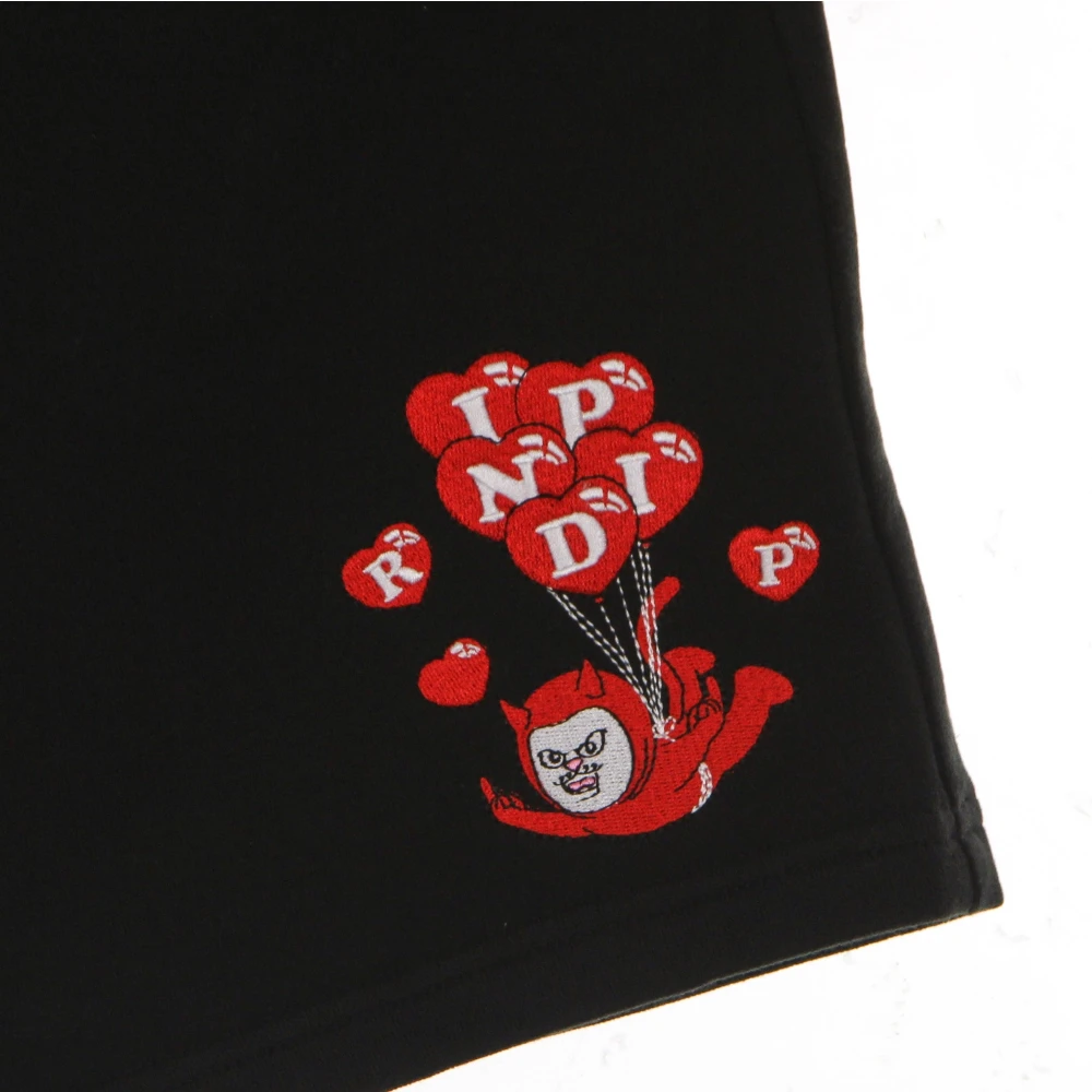 Ripndip Zwarte Nightmare Sweat Shorts Lichtgewicht Trainingspak Black Heren