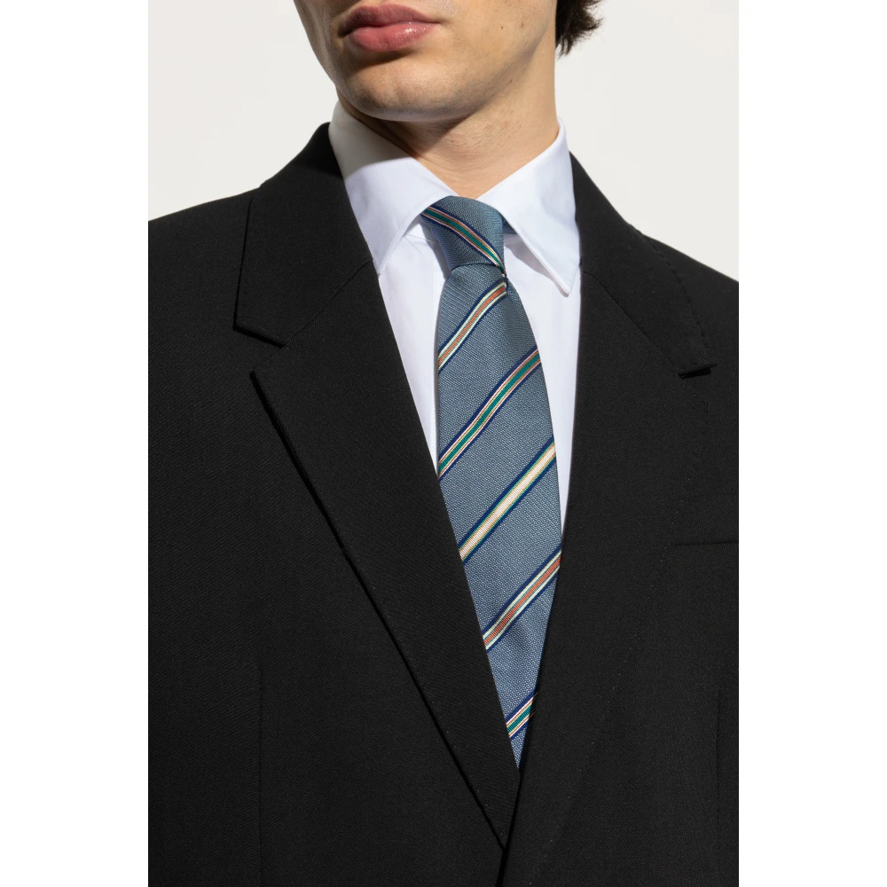 Paul Smith Zijden stropdas Blue Heren