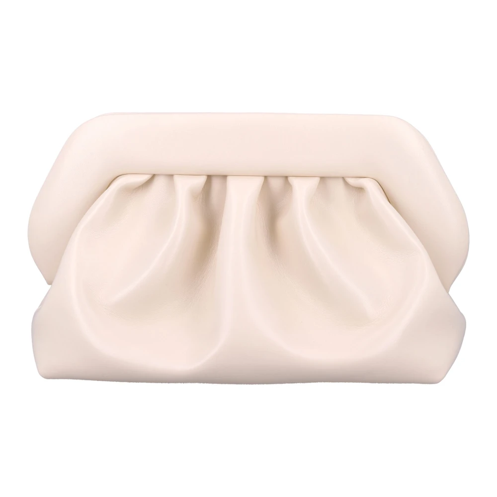 THEMOIRè Schelp Vegan Fabric Clutch Handtas Beige Dames