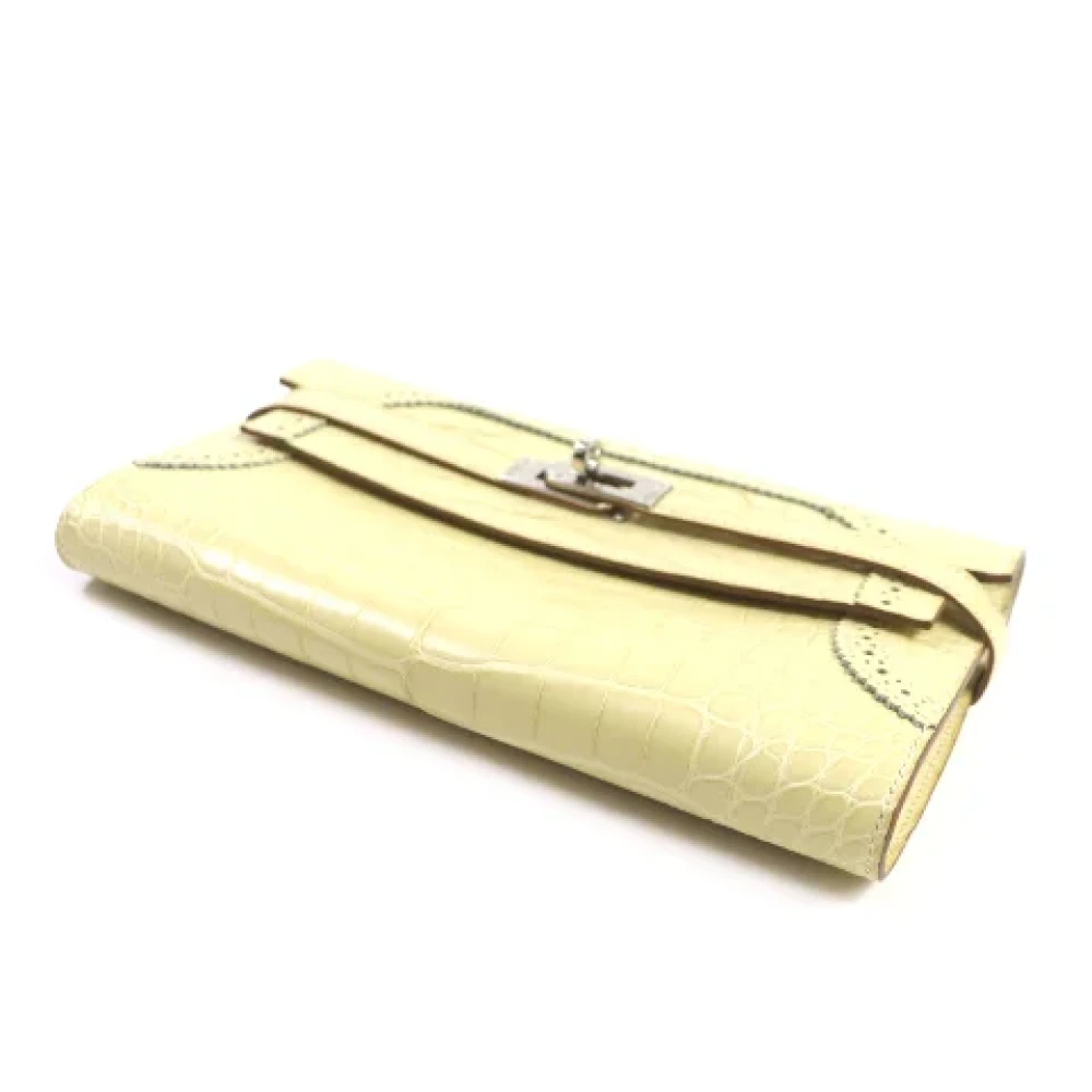 Hermès Vintage Pre-owned Leather wallets White Dames