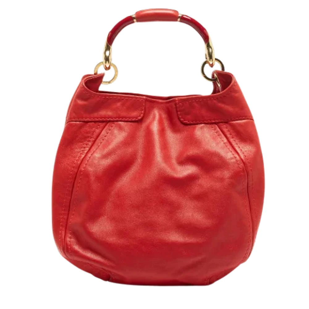 Jimmy Choo Pre-owned Leather handbags Red Dames