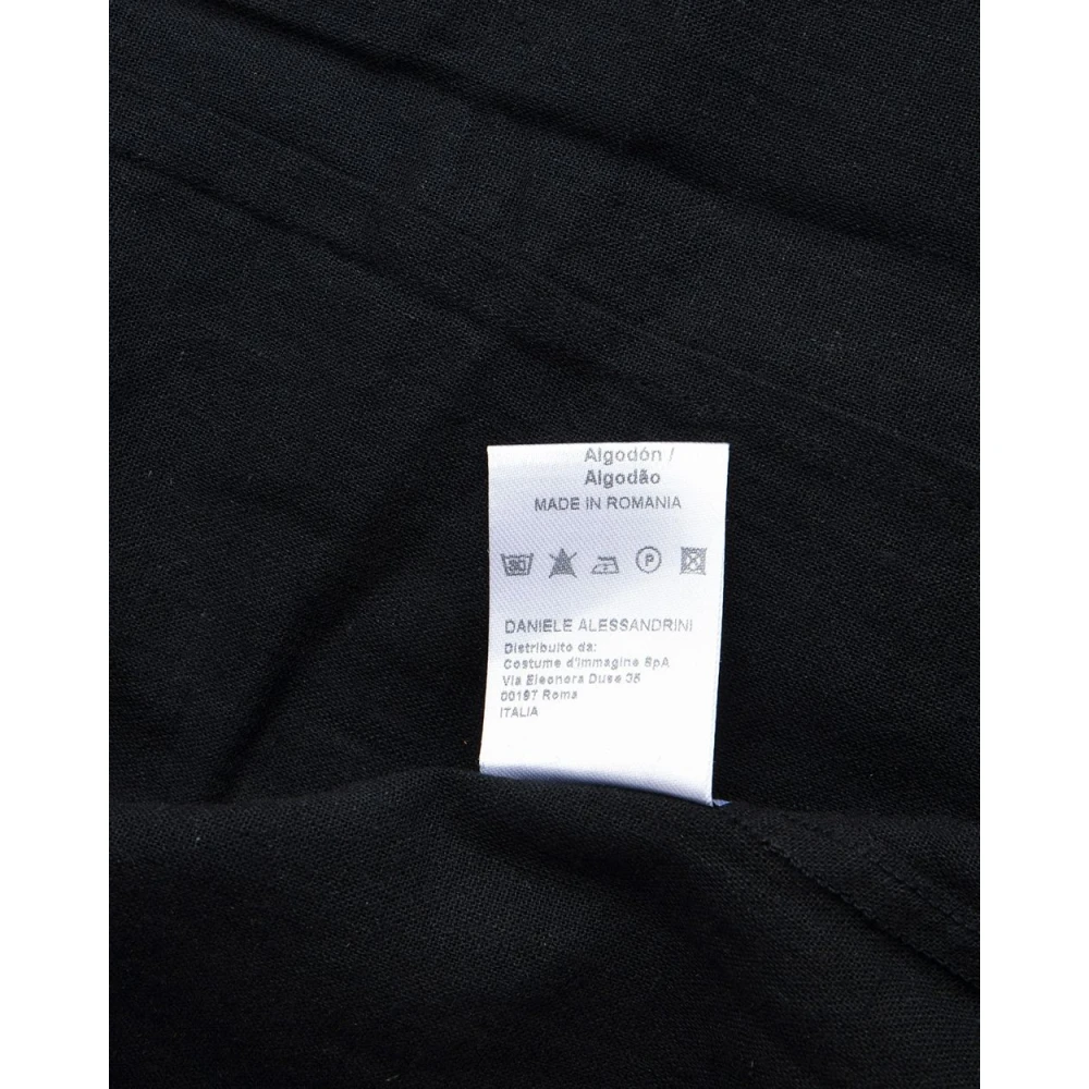 Daniele Alessandrini Slim Fit Koreaans Overhemd Black Heren