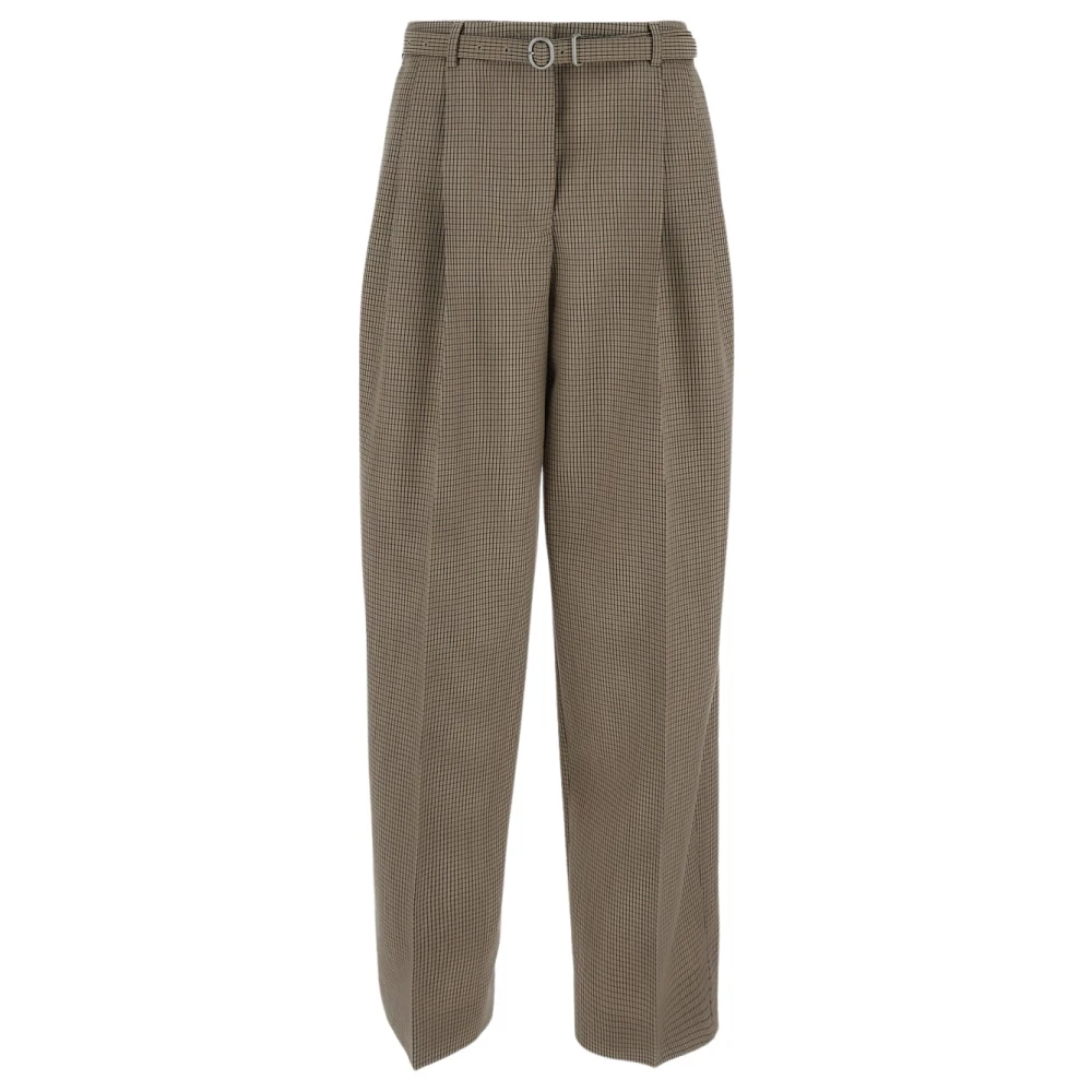 Jil Sander Stijlvolle Riem Broek Beige Dames