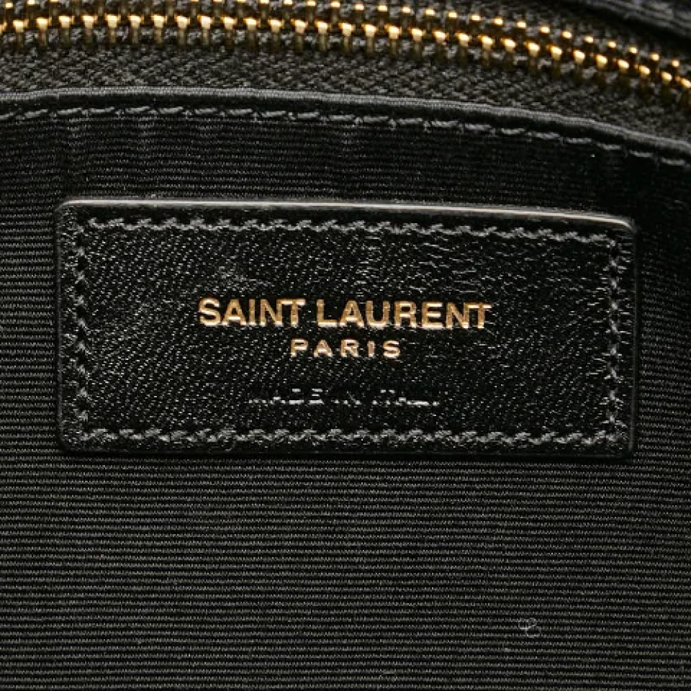 Yves Saint Laurent Vintage Pre-owned Leather shoulder-bags Beige Dames