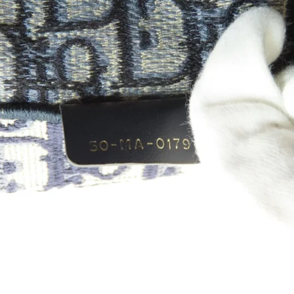 Dior Vintage Pre-owned Canvas totes Blue Dames
