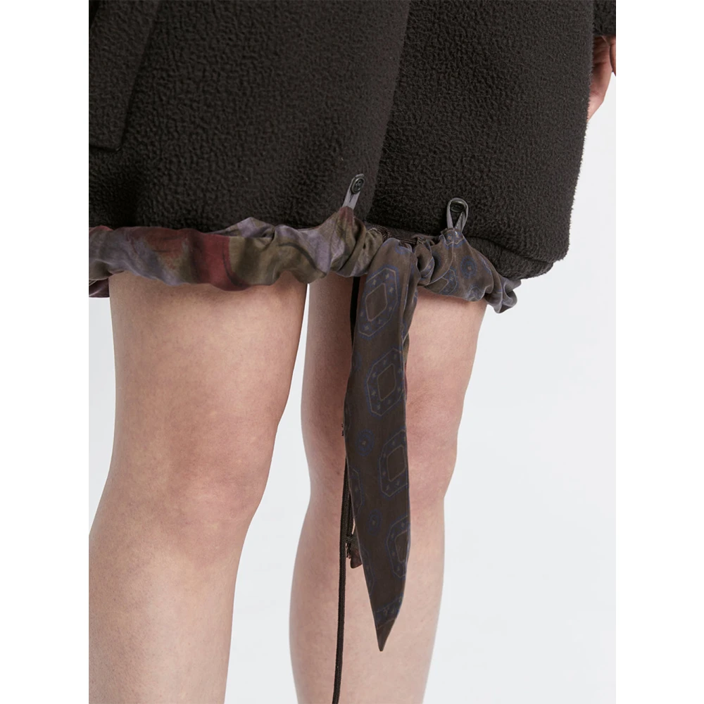 Magliano Zwarte Fleecejas met hoge kraag Black Heren