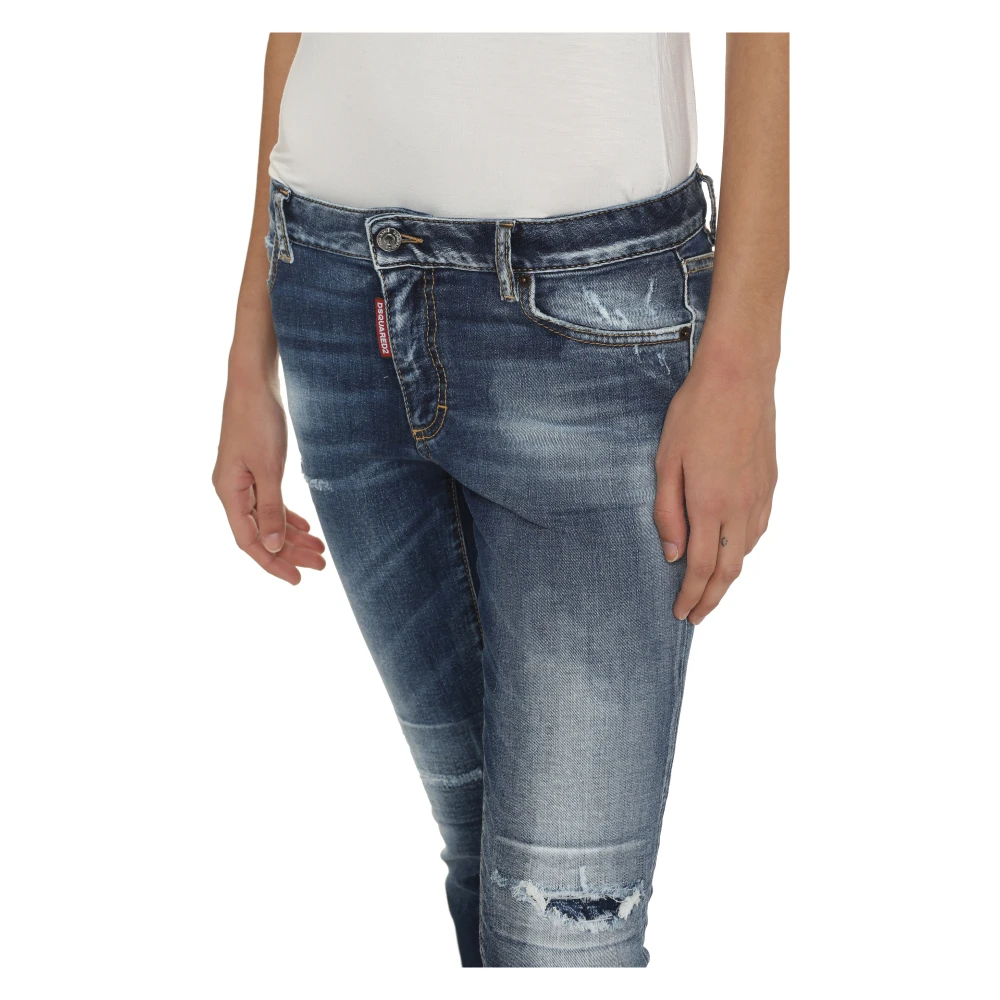 Dsquared2 Klassieke Denim 5-Pocket Jeans Blue Dames