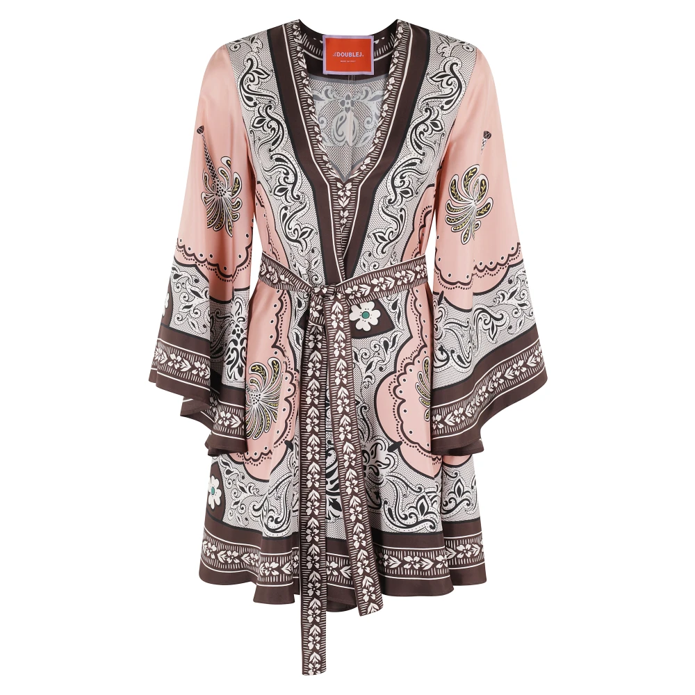 La DoubleJ Stijlvolle Mini Jurk Placée Multicolor Dames