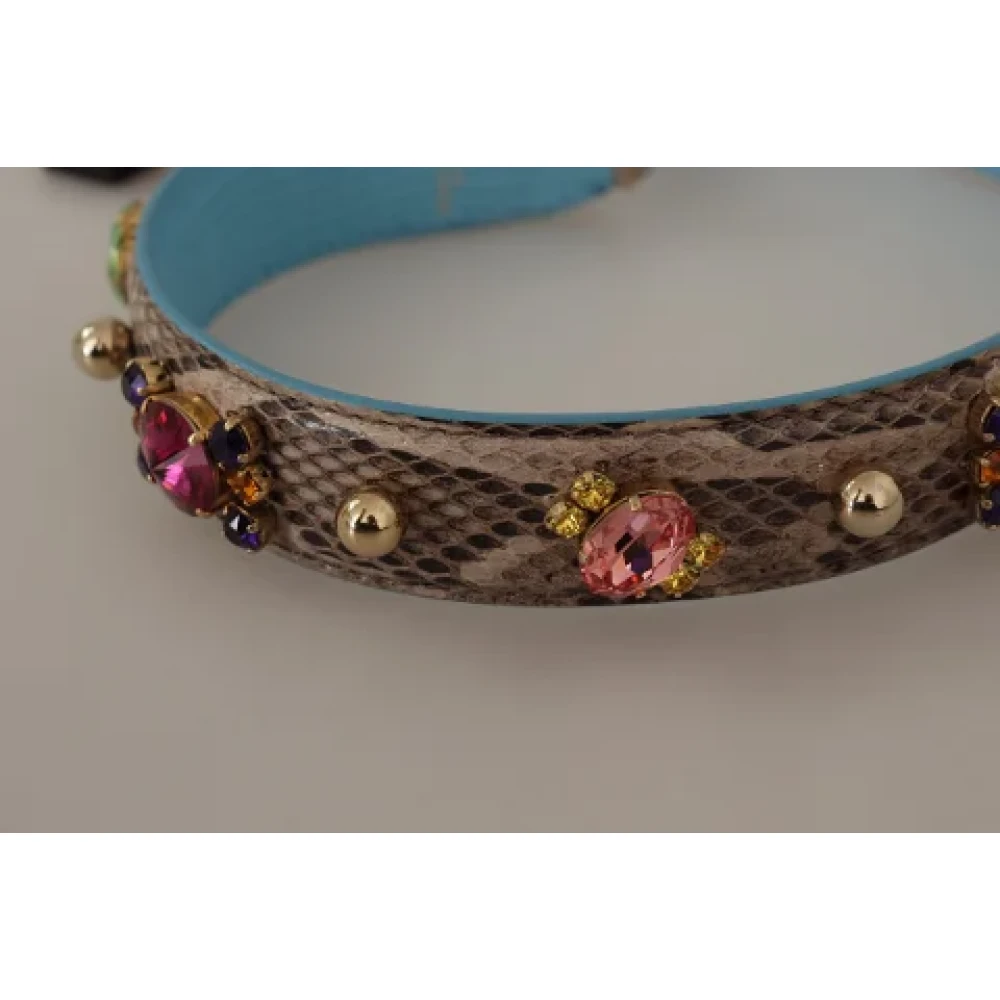 Dolce & Gabbana Pre-owned Leather home-office Multicolor Dames