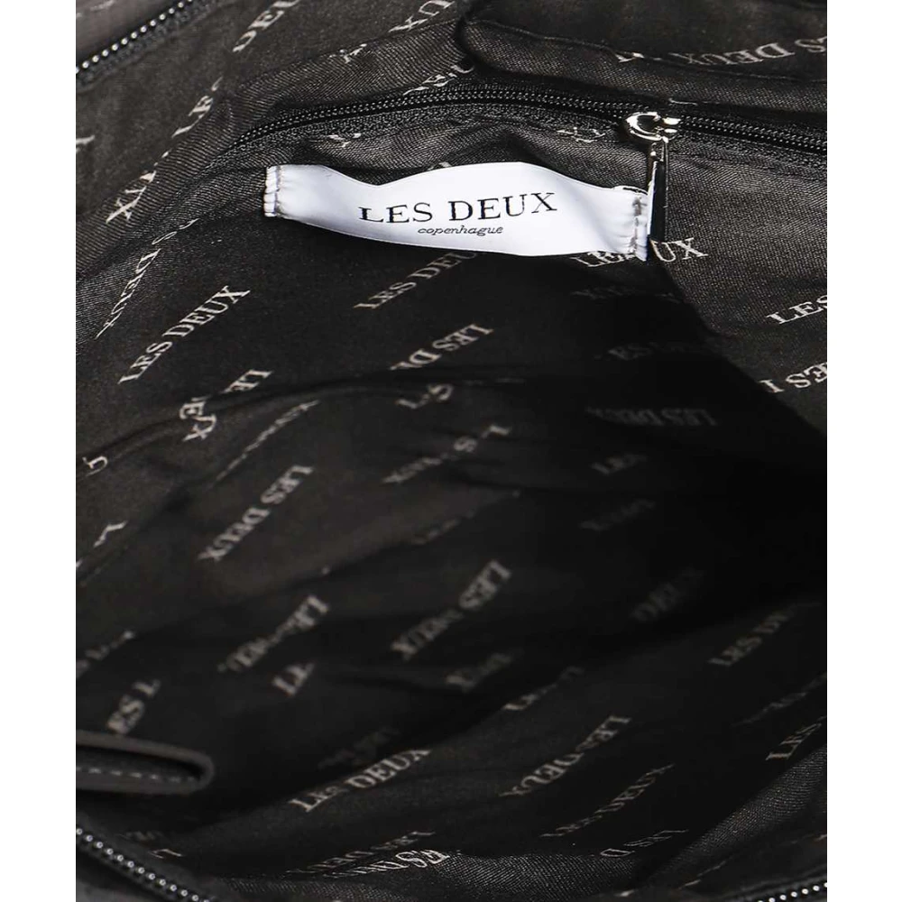 Les Deux Nylon Tote Tas Black Heren