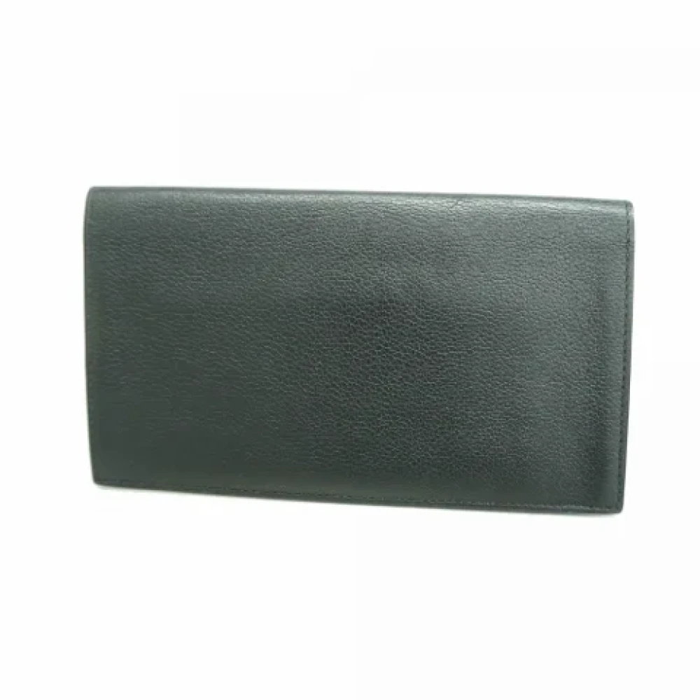 Hermès Vintage Pre-owned Leather wallets Black Dames