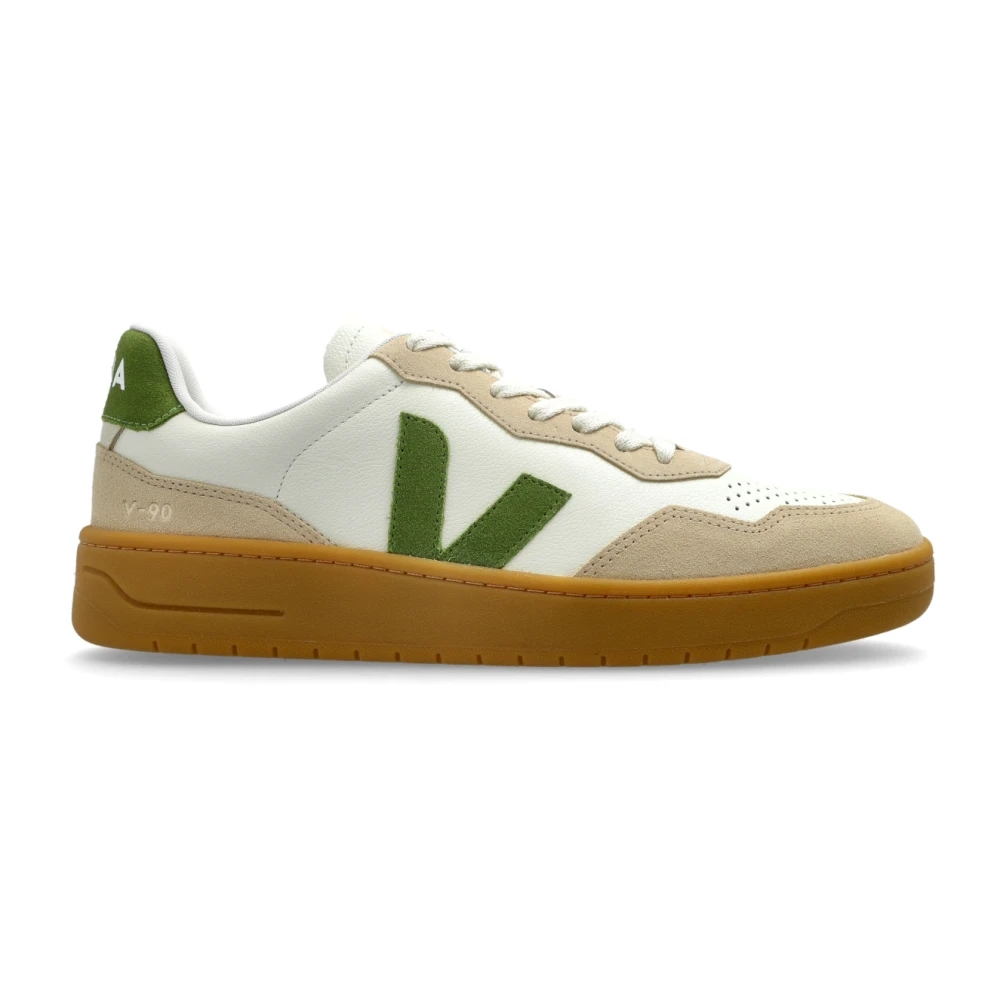 Veja V-90 Leather Sneakers Heren Schoenen Wit