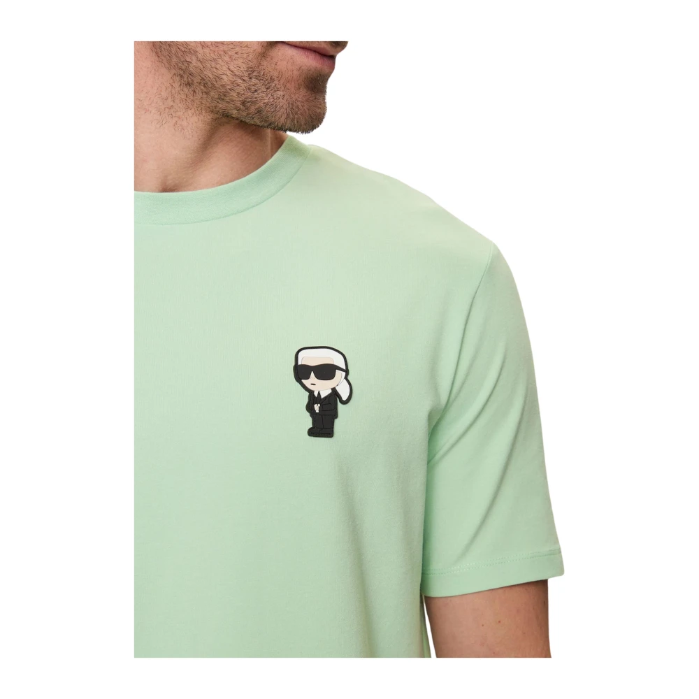 Karl Lagerfeld Samenwerking Crewneck T-Shirt 542221 755027 Green Heren