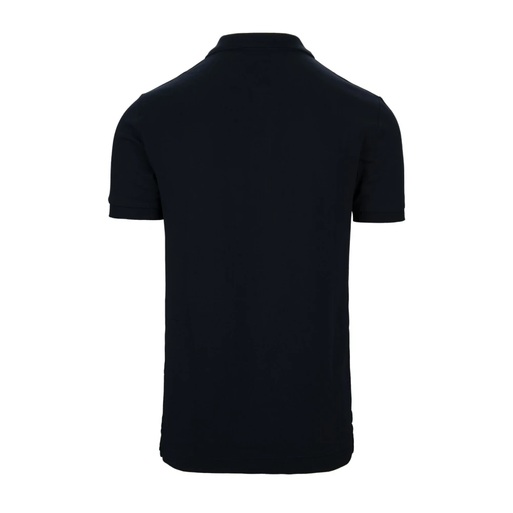Burberry Korte Mouw Knoop Polo Shirt Blue Heren