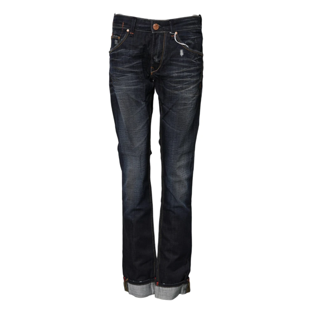 Acht Women's Blue Flare Jeans, W30, Mid Waist Flared Denim
