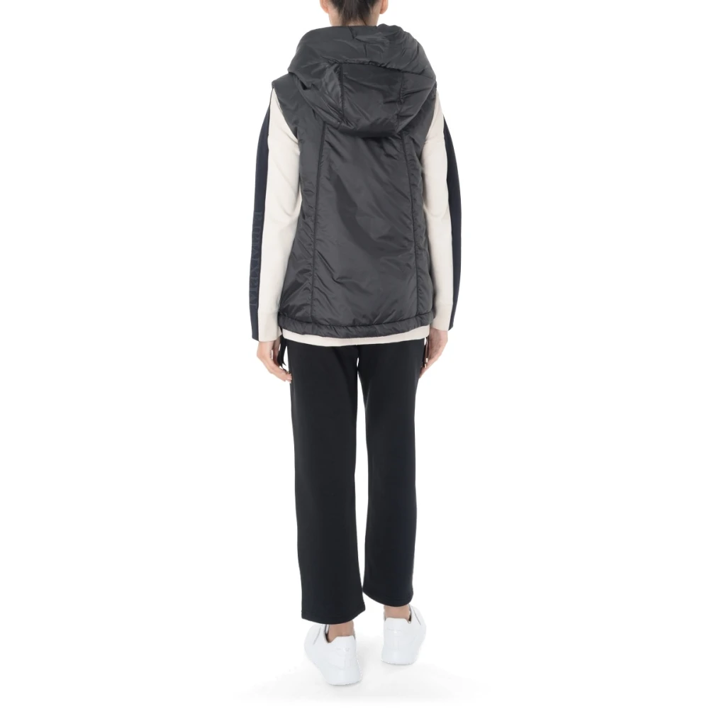 Max Mara Greengo Zwart Gewatteerd Vest Black Dames