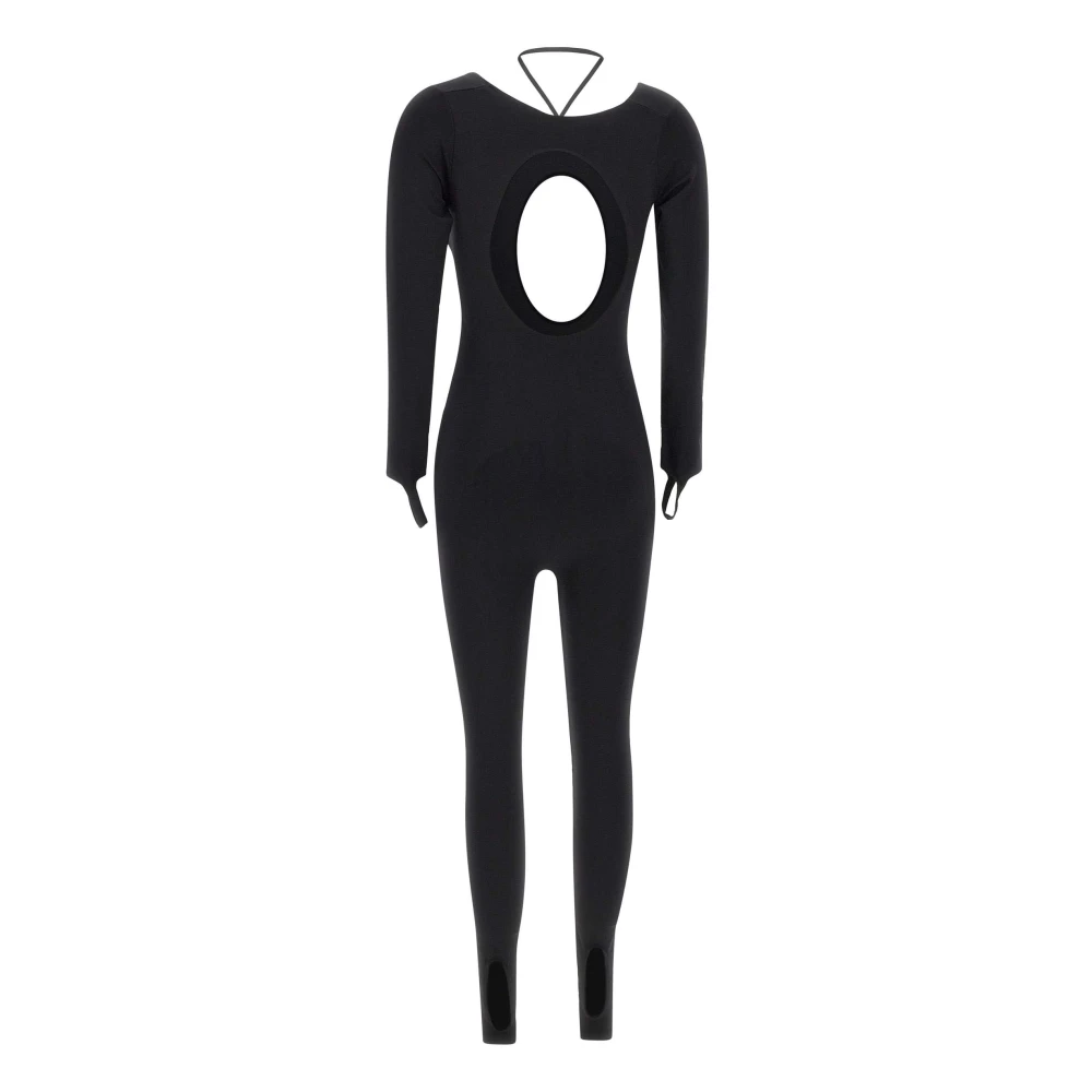 Andrea Adamo Zwart Sculpting Jumpsuit met Cut-Out Details Black Dames