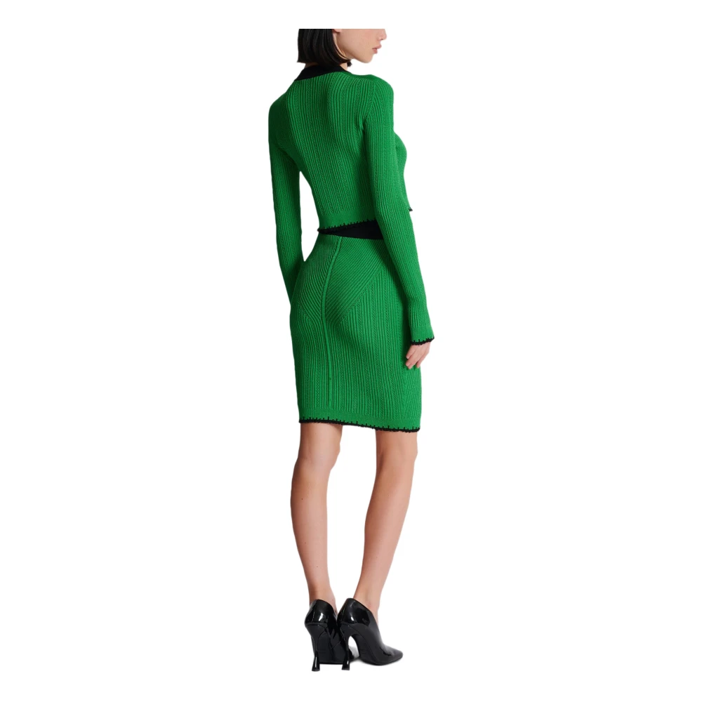 Balmain Gebreide vest Green Dames