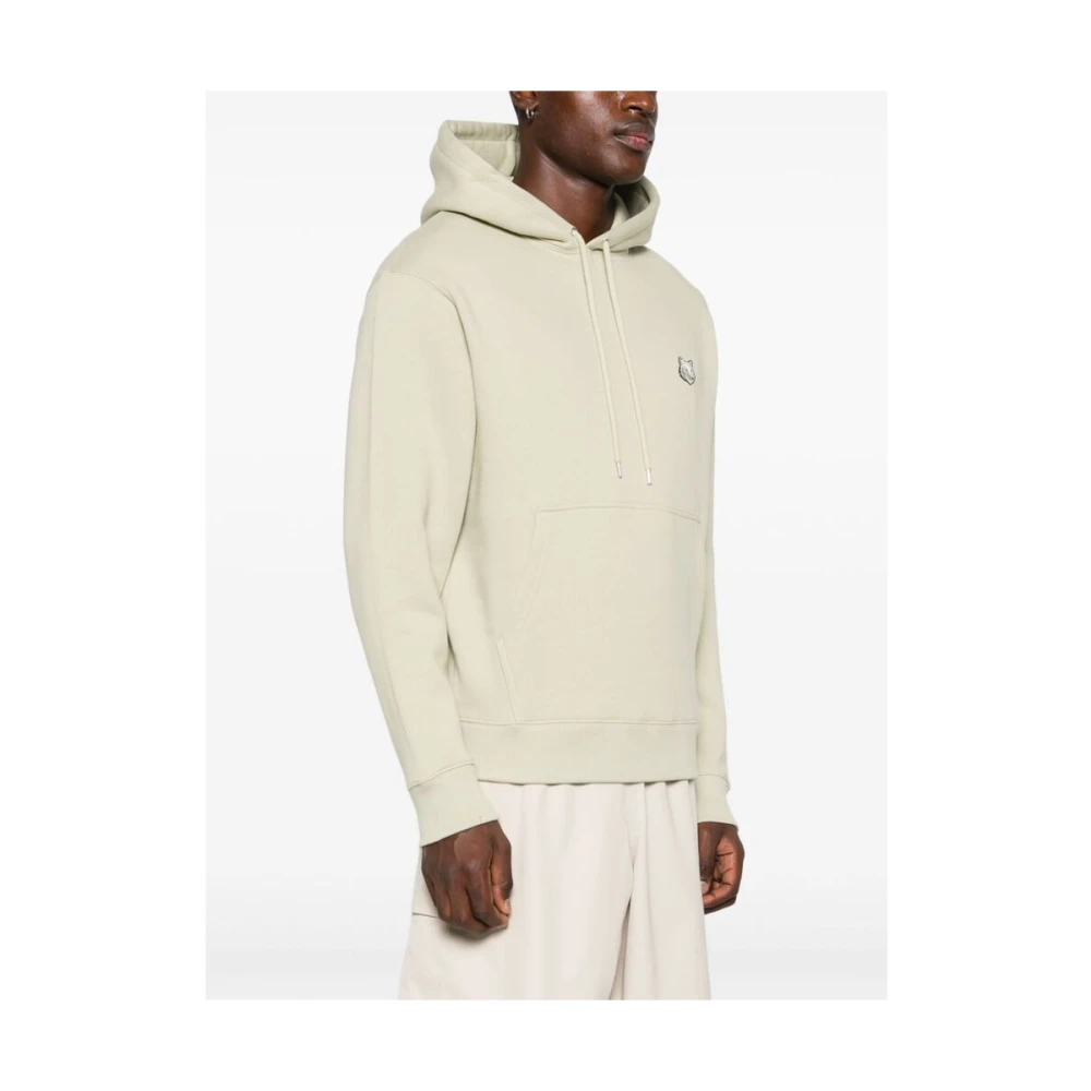Maison Kitsuné Groene Vos Hoodie Sweatshirt Green Heren