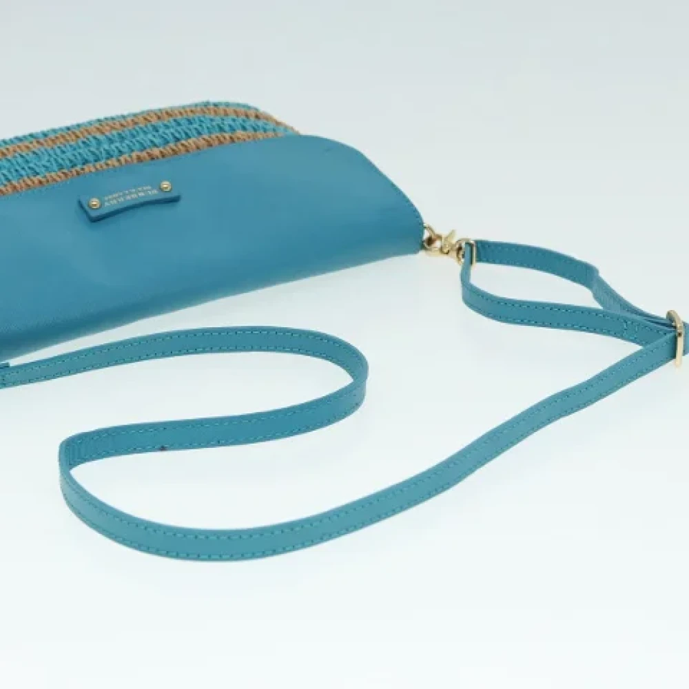 Burberry Vintage Pre-owned Fabric shoulder-bags Blue Dames