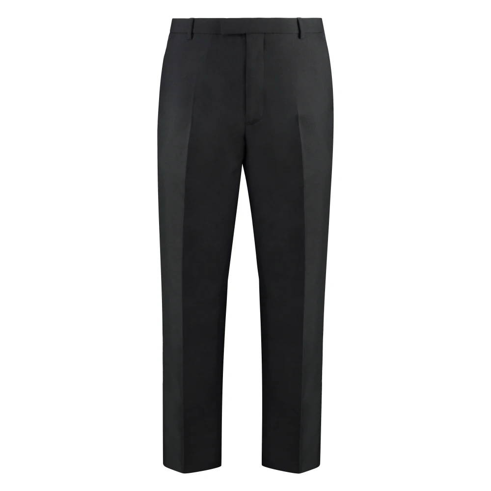 Gucci Black Suit Trousers, Male, L, Wool Blend Twill Pant