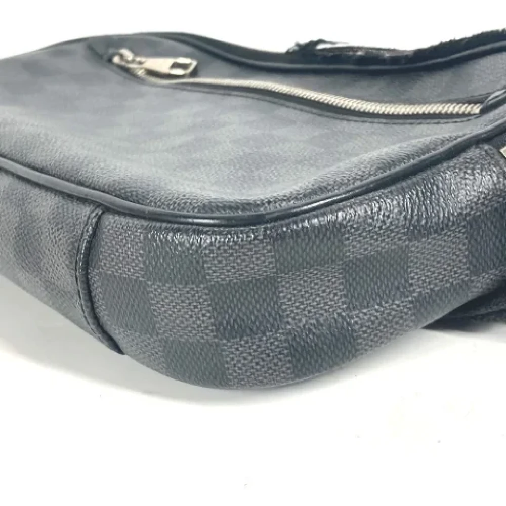 Louis Vuitton Vintage Pre-owned Cotton louis-vuitton-bags Black Dames