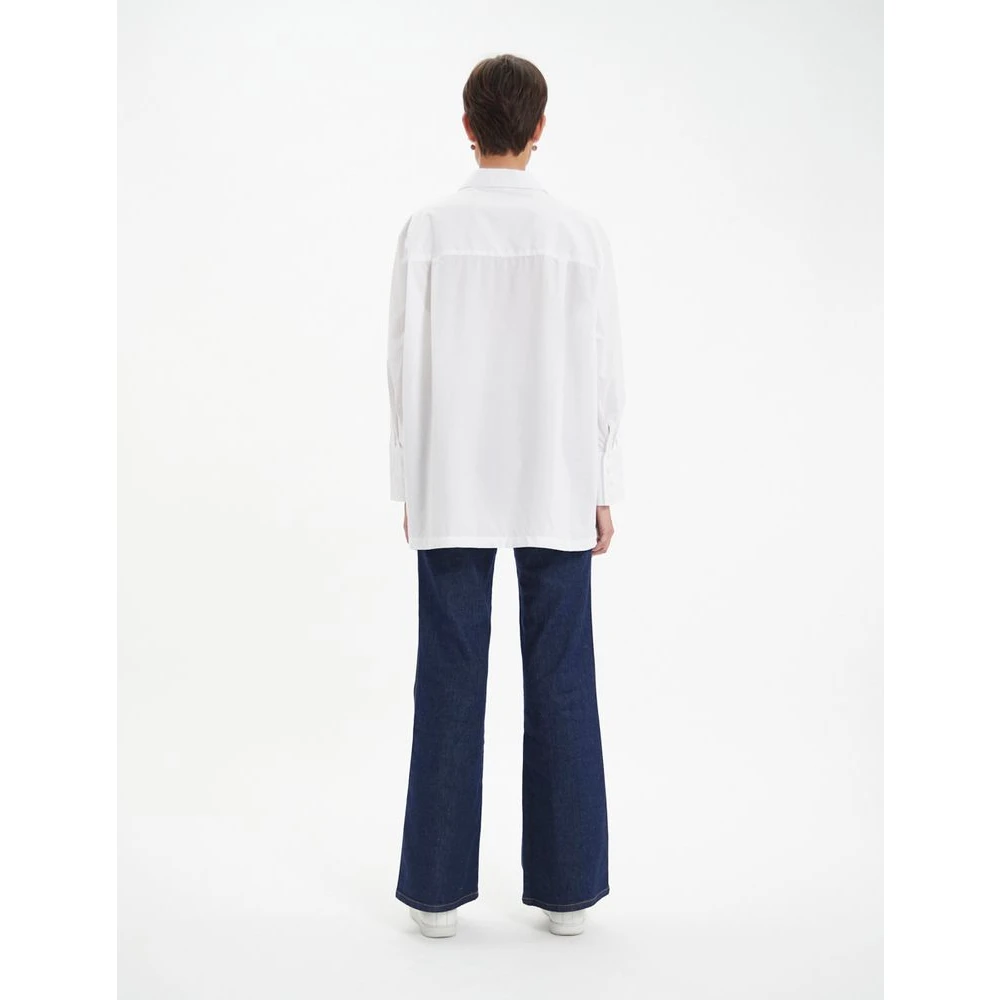 Ines De La Fressange Paris Falco witte katoenen overhemd White Dames