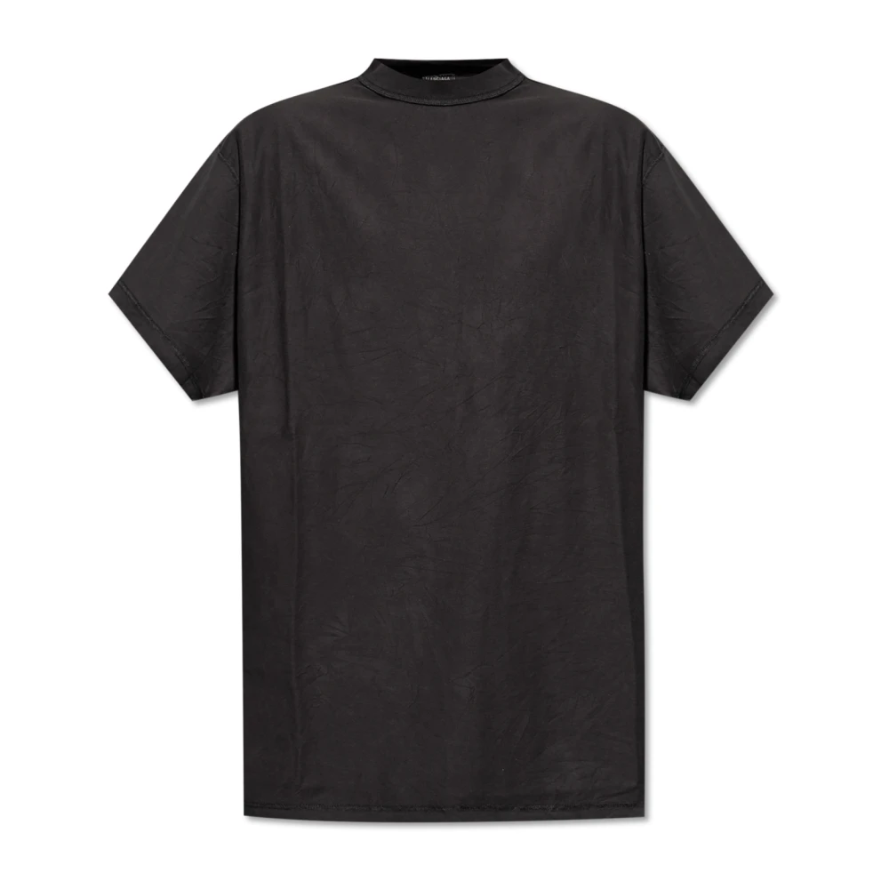 Balenciaga T-shirt met Vintage Effect Black Heren