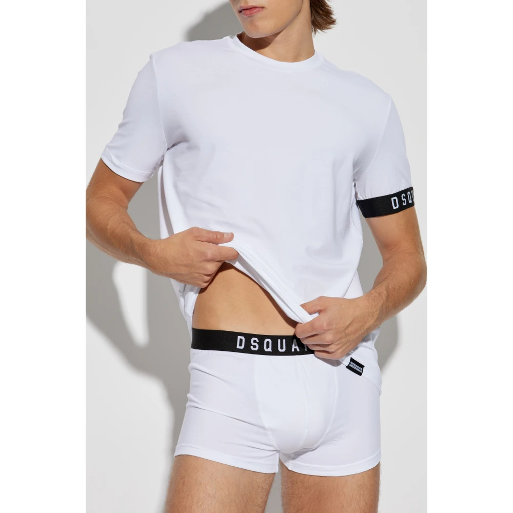 Dsquared2 T-shirt uit de ondergoedcollectie White Heren