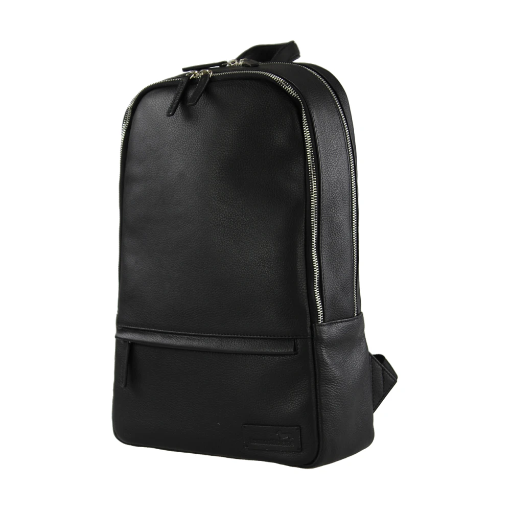 Harmont & Blaine Leren rugzak model Black Heren