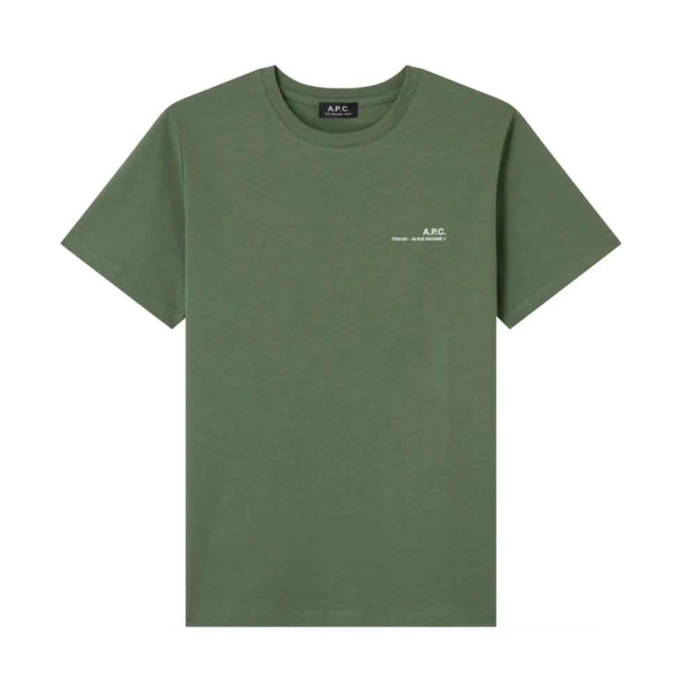A.p.c. Paris T-shirt in groen Green Heren