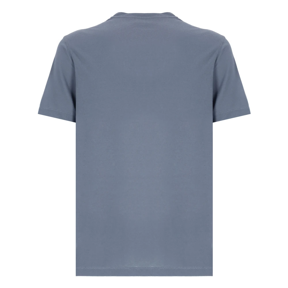 Zanone Blauw Katoenen T-shirt en Polo Blue Heren