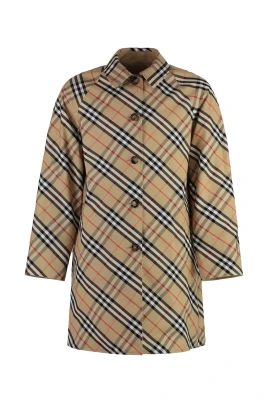 Check Motif Trenchcoat