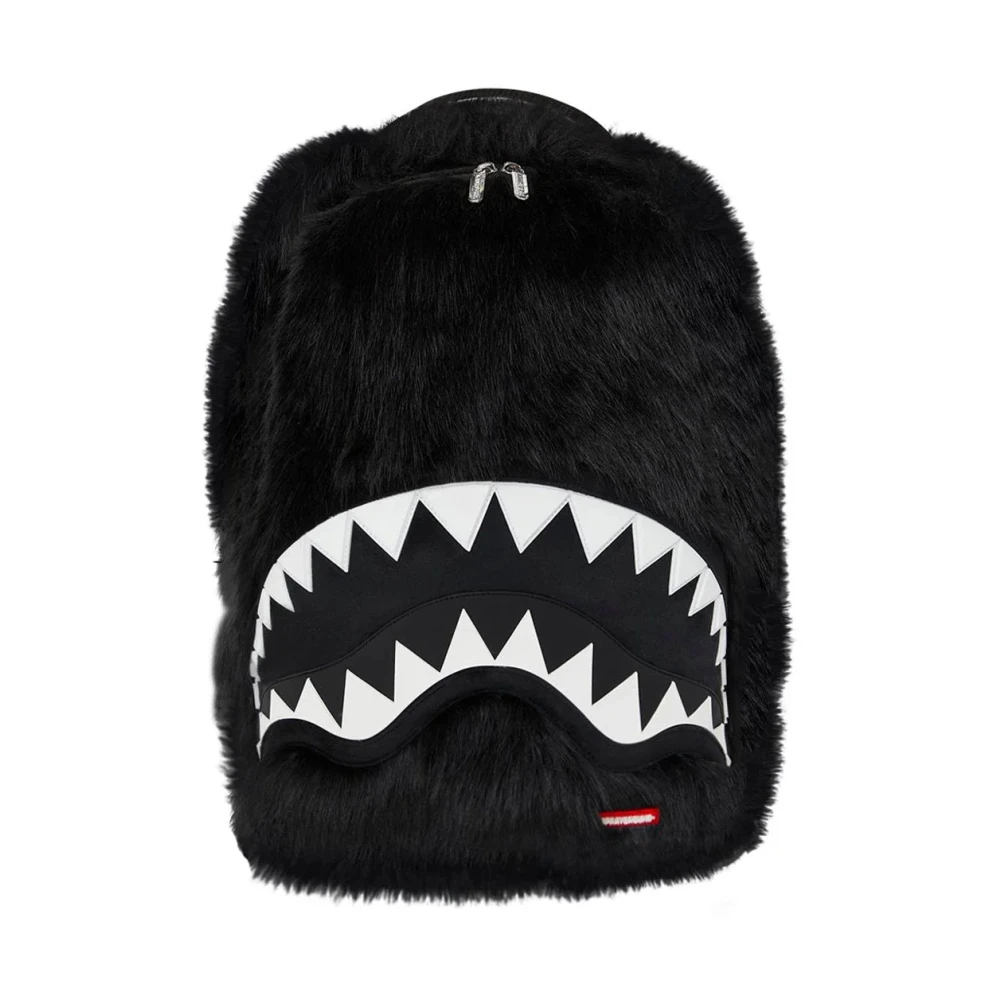 Sprayground Men's Black Fur Cray Backpack