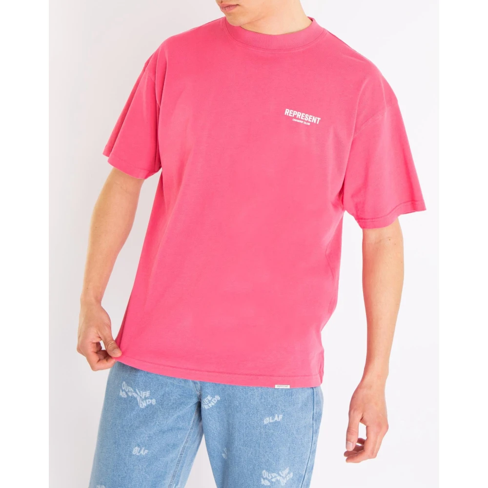 Represent Heren Owners Club T-Shirt Pink Heren