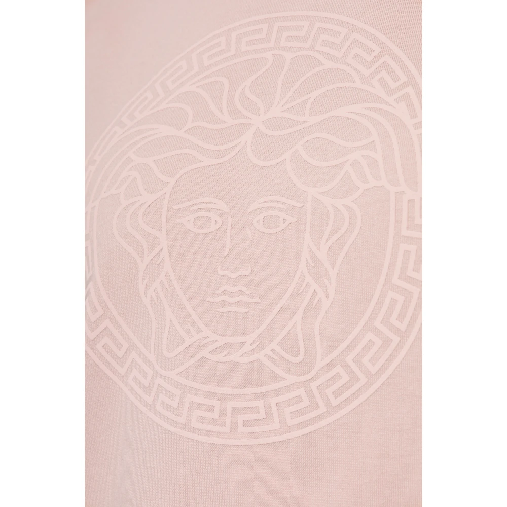 Versace T-shirt met logo Pink Dames