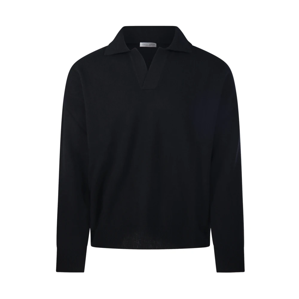 Roberto Collina Hombre Negro Jerseys, Talla: L